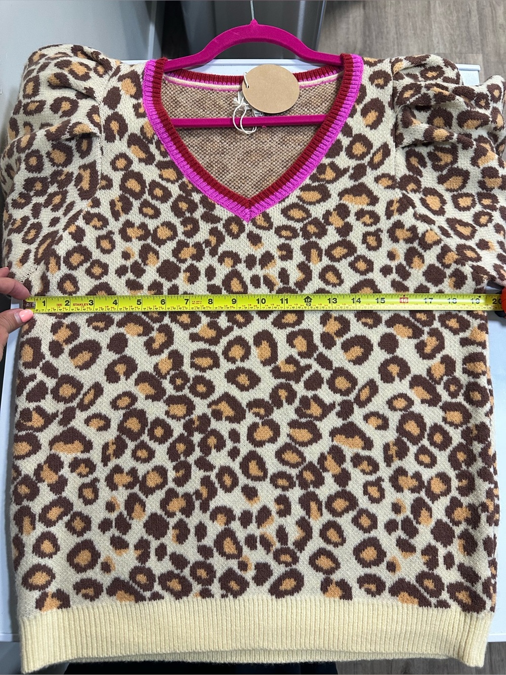 NWT Trendy Leopard/Pink Top - Picture 5 of 7